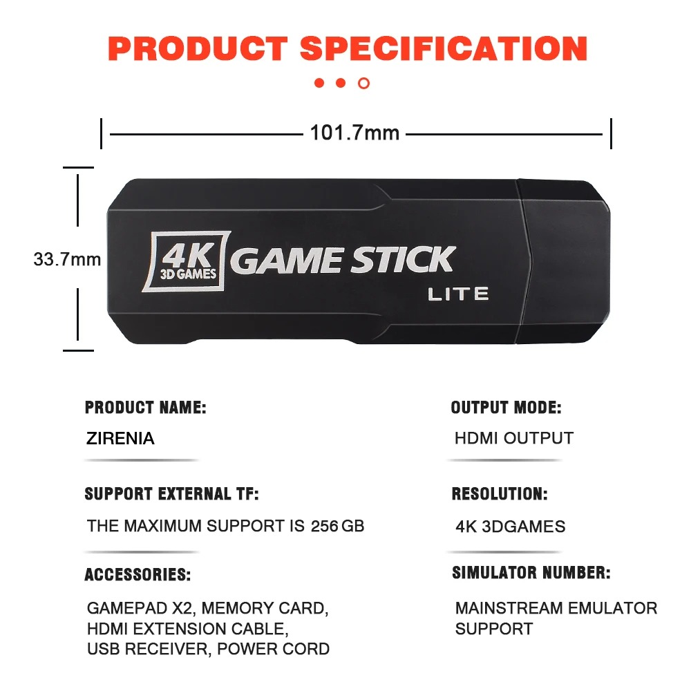 Zirenia Game Stick Max